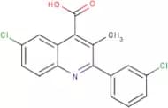 6-Chloro-2-(3-chlorophenyl)-3-methylquinoline-4-carboxylic acid