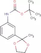 3-(2-Methyl-1,3-dioxolan-2-yl)aniline, N-BOC protected