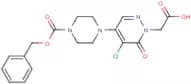 [4-Piperazin-1-yl-5-chloro-6-oxo-6H-pyridazin-1-yl]acetic acid, N4-CBZ protected