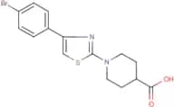 1-[4-(4-Bromophenyl)-1,3-thiazol-2-yl]piperidine-4-carboxylic acid