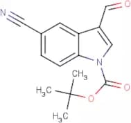 5-Cyano-1H-indole-3-carboxaldehyde, N-BOC protected
