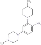4-(4-Methylpiperazin-1-yl)-2-(4-methylpiperidin-1-yl)aniline