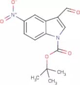 5-Nitro-1H-indole-3-carboxaldehyde, N-BOC protected