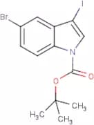 5-Bromo-3-iodo-1H-indole, N-BOC protected