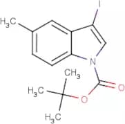 3-Iodo-5-methyl-1H-indole, N-BOC protected