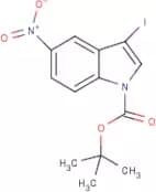 3-Iodo-5-nitro-1H-indole, N-BOC protected