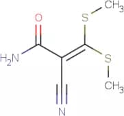 2-Cyano-3,3-bis(methylsulphanyl)acrylamide
