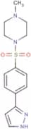 1-Methyl-4-[4-(1H-pyrazol-3-yl)phenyl]sulfonyl-piperazine