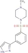 1-Methyl-4-[3-(1H-pyrazol-3-yl)phenyl]sulfonyl-piperazine