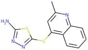 5-[(2-Methylquinol-4-yl)thio]-1,3,4-thiadiazol-2-amine
