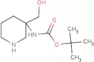 3-Amino-3-(hydroxymethyl)piperidine, 3-BOC protected