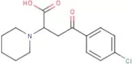 4-(4-Chlorophenyl)-4-oxo-2-(1-piperidinyl)butanoic acid