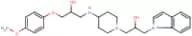 1-{[1-[2-Hydroxy-3-(1H-indol-1-yl)propyl]tetrahydropyridin-4(2H)-yl]amino}-3-(4-methoxyphenoxy)pro…