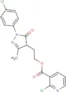 2-[1-(4-chlorophenyl)-3-methyl-5-oxo-4,5-dihydro-1H-pyrazol-4-yl]ethyl 2-chloronicotinate