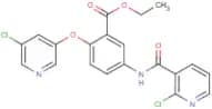 ethyl 5-{[(2-chloro-3-pyridyl)carbonyl]amino}-2-[(5-chloro-3-pyridyl)oxy]benzoate