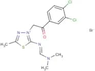 3-[2-(3,4-dichlorophenyl)-2-oxoethyl]-2-{[(dimethylamino)methylidene]amino}-5-methyl-1,3,4-thiadia…