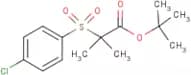 tert-butyl 2-[(4-chlorophenyl)sulphonyl]-2-methylpropanoate