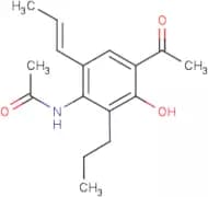 N1-(4-acetyl-3-hydroxy-6-prop-1-enyl-2-propylphenyl)acetamide