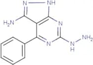 6-hydrazino-4-phenyl-1H-pyrazolo[3,4-d]pyrimidin-3-amine