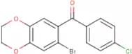 (7-bromo-2,3-dihydro-1,4-benzodioxin-6-yl)(4-chlorophenyl)methanone