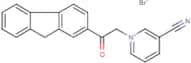 3-cyano-1-[2-(9H-2-fluorenyl)-2-oxoethyl]pyridinium bromide