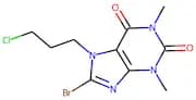 8-bromo-7-(3-chloropropyl)-1,3-dimethyl-2,3,6,7-tetrahydro-1H-purine-2,6-dione