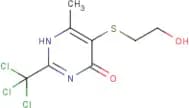 5-[(2-hydroxyethyl)thio]-6-methyl-2-(trichloromethyl)-1,4-dihydropyrimidin-4-one