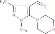 1,3-dimethyl-5-morpholino-1H-pyrazole-4-carboxaldehyde