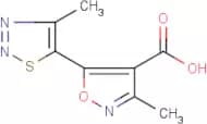 3-Methyl-5-(4-methyl-1,2,3-thiadiazol-5-yl)isoxazole-4-carboxylic acid