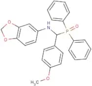 N5-[(diphenylphosphoryl)(4-methoxyphenyl)methyl]-1,3-benzodioxol-5-amine