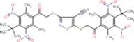 3,5-di({2-[4-(tert-butyl)-2,6-dimethyl-3,5-dinitrophenyl]-2-oxoethyl}thio)isothiazole-4-carbonitri…