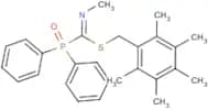 2,3,4,5,6-pentamethylbenzyl N-methyloxo(diphenyl)phosphoranecarboximidothioate