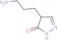 4-(3-Aminoprop-1-yl)-2,4-dihydro-3H-pyrazol-3-one