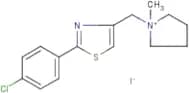 1-{[2-(4-chlorophenyl)-1,3-thiazol-4-yl]methyl}-1-methyltetrahydro-1H-pyrrolium iodide