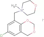 4-[(6-chloro-4H-1,3-benzodioxin-8-yl)methyl]-4-methyl-1,4-oxazinan-4-ium iodide