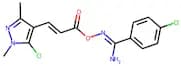 O1-[3-(5-chloro-1,3-dimethyl-1H-pyrazol-4-yl)acryloyl]-4-chlorobenzene-1-carbohydroximamide