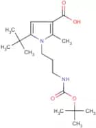 1-(3-Aminoprop-1-yl)-5-(tert-butyl)-2-methyl-1H-pyrrole-3-carboxylic acid, 1-BOC protected