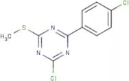 2-chloro-4-(4-chlorophenyl)-6-(methylthio)-1,3,5-triazine