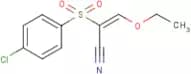 2-[(4-Chlorophenyl)sulphonyl]-3-ethoxyacrylonitrile