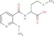 4-(Methylthio)-2-({[2-(methylthio)-3-pyridyl]carbonyl}amino)butanoic acid