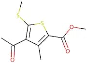 methyl 4-acetyl-3-methyl-5-(methylthio)thiophene-2-carboxylate