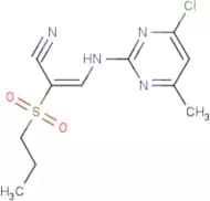3-[(4-chloro-6-methylpyrimidin-2-yl)amino]-2-(propylsulphonyl)acrylonitrile