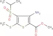 Methyl 3-amino-4-(isopropylsulphonyl)-5-(methylthio)thiophene-2-carboxylate