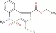 Ethyl 5-methyl-3-(methylthio)-4,4-dioxo-4,5-dihydro-4λ~6~-benzo[c]thieno[3,4-e][1,2]thiazine-1-