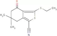 3-(ethylthio)-6,6-dimethyl-4-oxo-4,5,6,7-tetrahydrobenzo[c]thiophene-1-carbonitrile