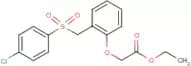 ethyl 2-(2-{[(4-chlorophenyl)sulphonyl]methyl}phenoxy)acetate