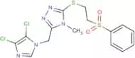 3-[(4,5-dichloro-1H-imidazol-1-yl)methyl]-4-methyl-5-{[2-(phenylsulphonyl)ethyl]thio}-4H-1,2,4-tri…