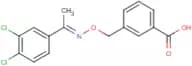 3-[({[1-(3,4-dichlorophenyl)ethylidene]amino}oxy)methyl]benzoic acid