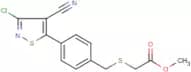 methyl 2-{[4-(3-chloro-4-cyanoisothiazol-5-yl)benzyl]thio}acetate
