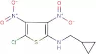 N2-cyclopropylmethyl-5-chloro-3,4-dinitrothiophen-2-amine